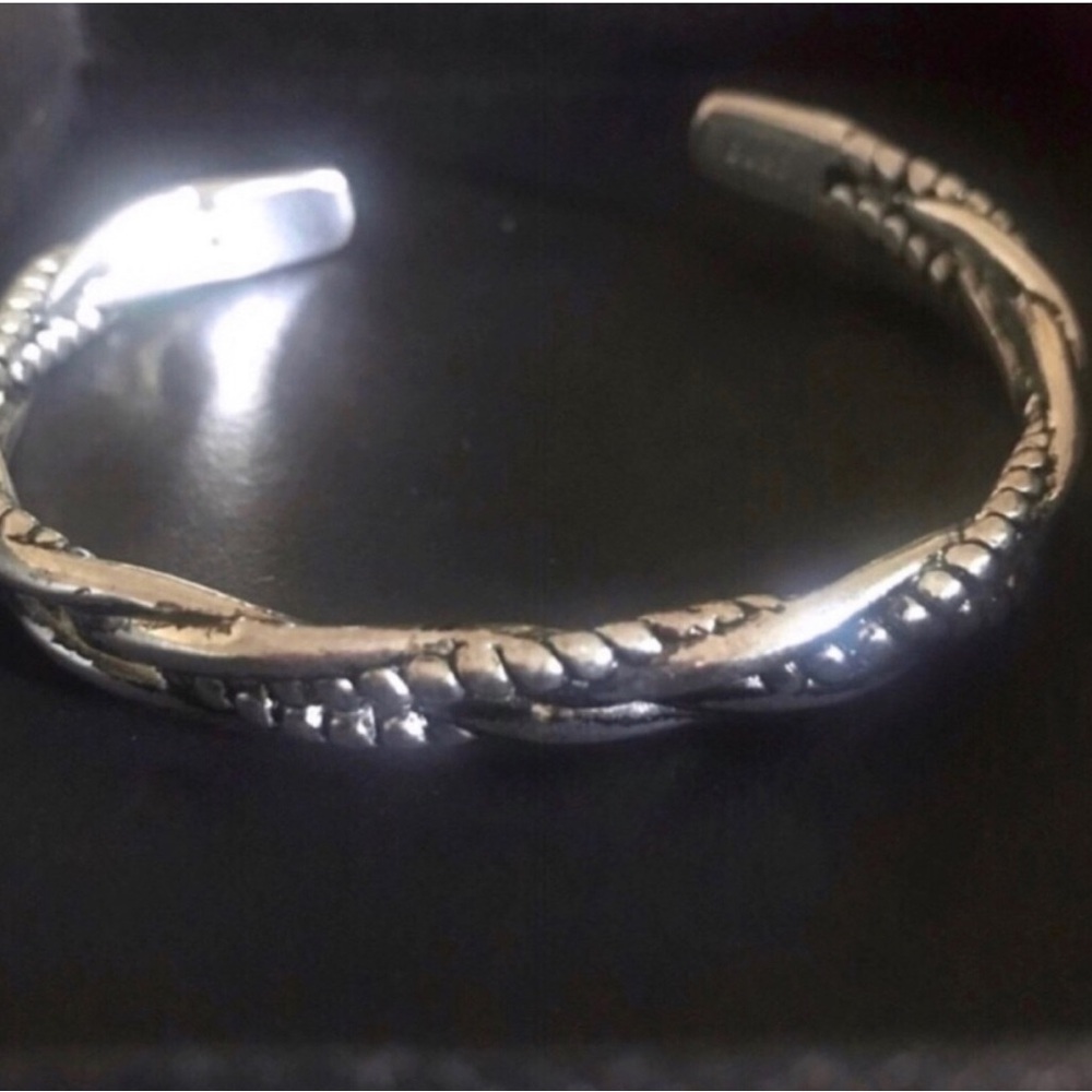 Sterling Silver Braided Cuff Bracelet